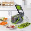 A03F-Kitchen Household Multifunctional 22-Piece Manual Chopper Slicer Onion Diced Vegetable Potato Knife Accessories