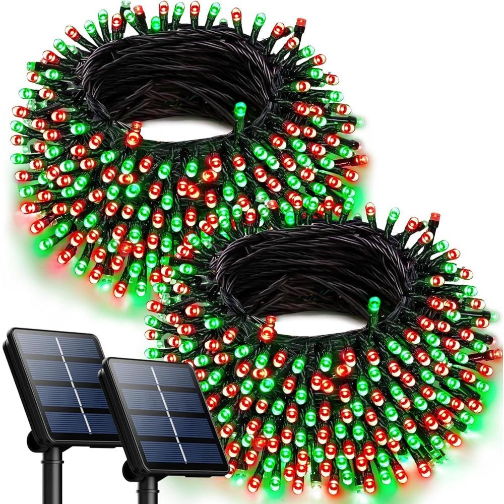 Outdoor solar light string, Christmas Day garden decoration, Gypsy Independence Day, Halloween lights, 8 lighting modes