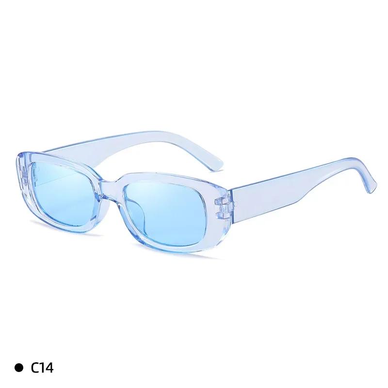 New Vintage Oval Sunglasses Woman Luxury Brand Small Rectangle Sun Glasses Female Small Ellipse Eyewear Uv400