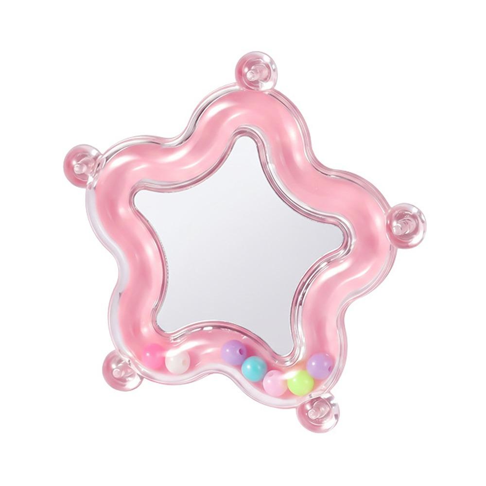 Colorful Beads Star Rotating Parrot Mirror Toy Mirror Parrot Interactive Toy  Bird Supplies
