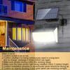 Solar Light Outdoor Motion Sensor Solar 368/468 LED Lights Waterproof With 3 Lighting Modes Solar Powered Wall Lights For Garden