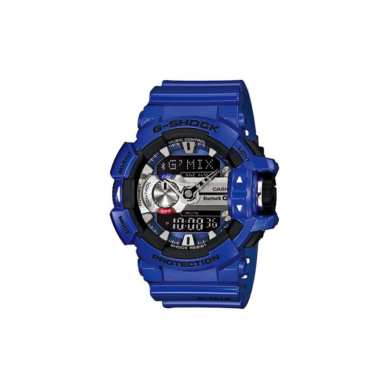 

Casio CASIOG-SQUAD Series G-SHOCK Series Contrast Color Bluetooth Smart Classic Pointer Dual Display Quartz Movement Japanese and Korean GBA-400-2ADR синий