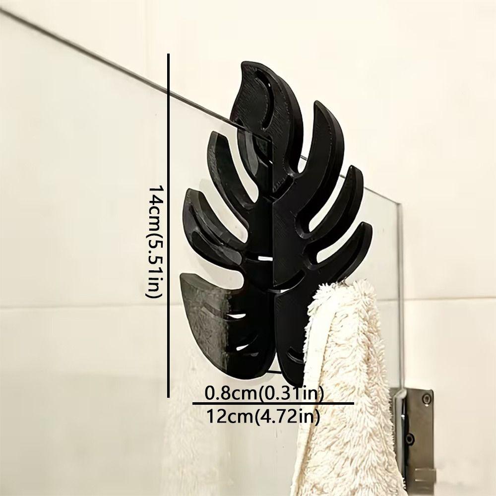 Hawaiian Tropical Glass Door Hook 3D Print Towel Hanger Bathroom Hook  Beach Decoration