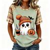 Women's Short Sleeve Raglan T-Shirt Round Neck Letter Print Casual Tee