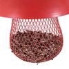Mushroom shaped Bird Feeder Wild Bird Seed Feeder Outdoor Decorative Garden Metal Hanging Food Mesh House