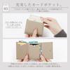 [imeetu] Mini Tri-fold Wallet, Genuine Leather, Large Capacity, Compact, Small, Easy to Use, Holds Bills Folding, Includes Coin Purse, Anti-Skimming,