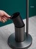 Bathroom Black Stainless Steel Odor-Proof Toilet Paper Holder and Floor Standing Storage Rack with Brush