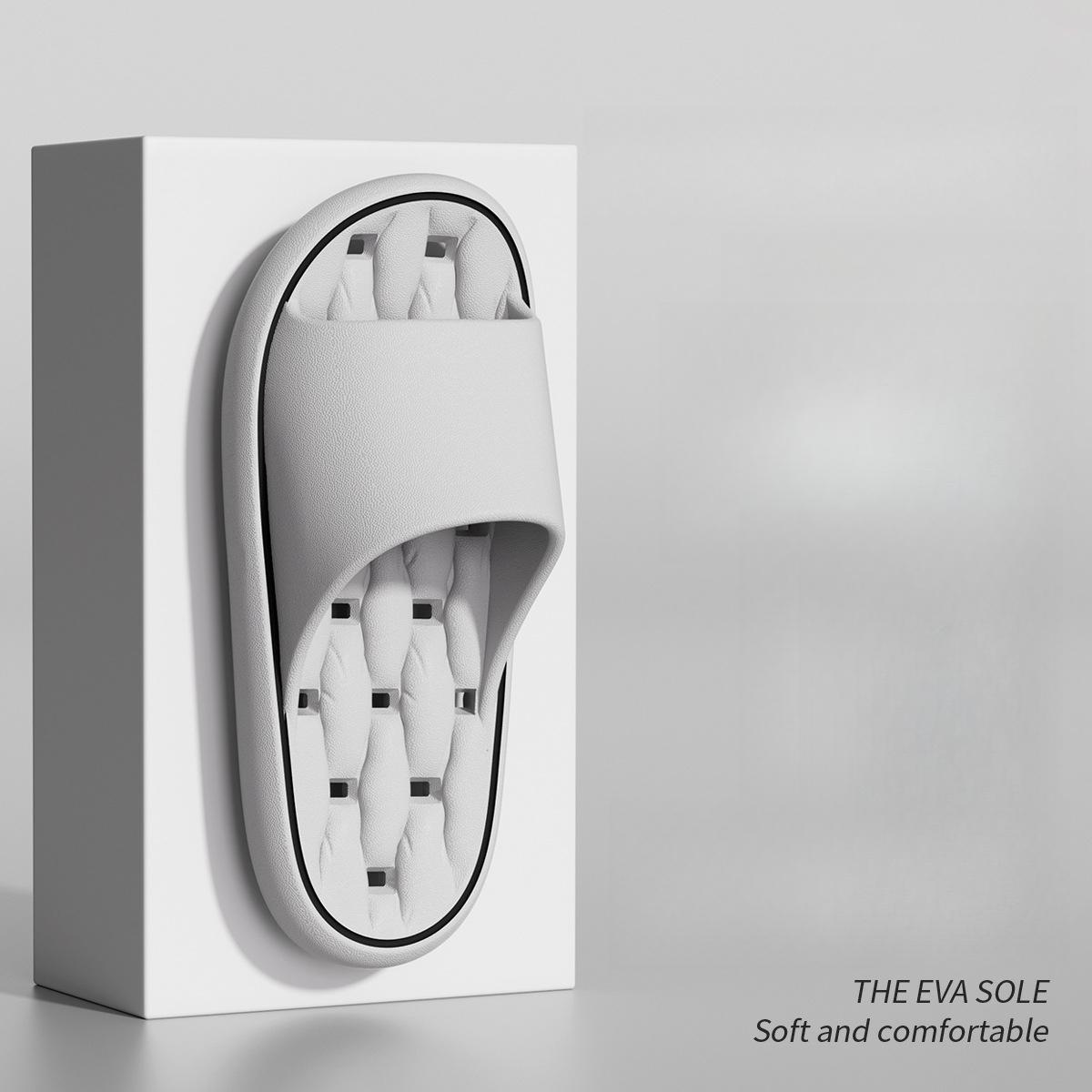 

Женские и мужские тапочки для ванной, летние домашние тапочки для ходьбы, нескользящие тапочки из ЭВА 48-49 серый