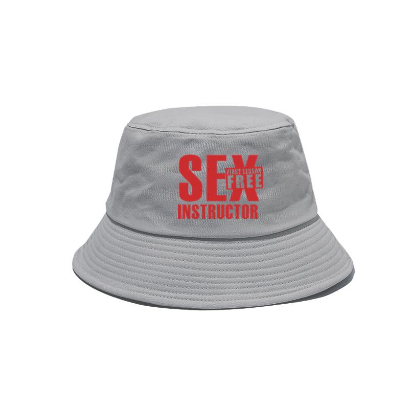 Funny Sex Instructor Bucket Hats Fashion Cool Unisex Caps Outdoor Summer FisherUnisex Hats Bob Hat MZ-303