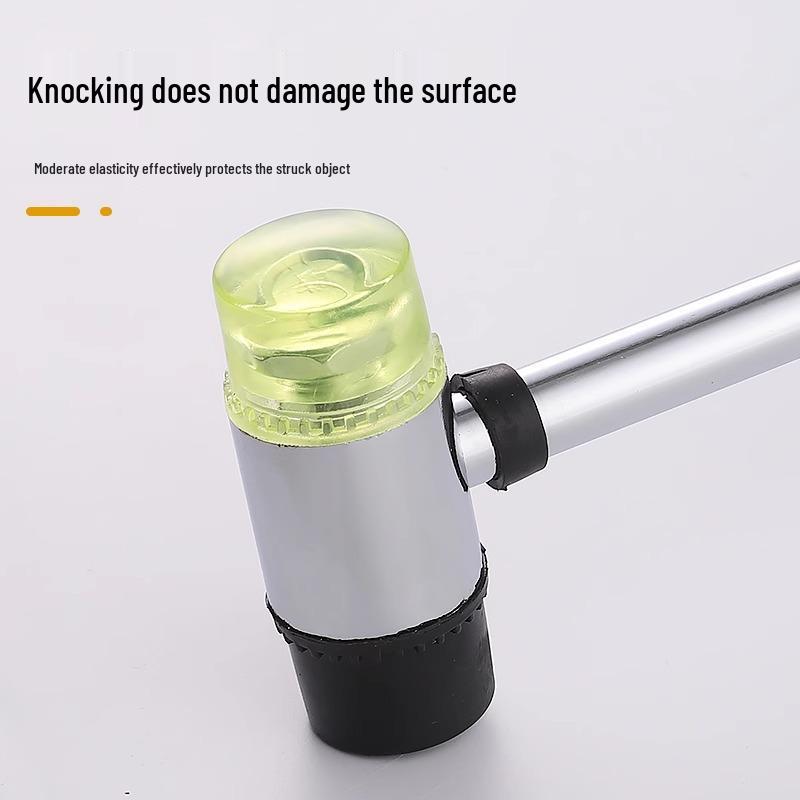 

Молоток резиновый со стальной трубчатой рукояткой - Нескользящий, износостойкий для благоустройства дома и монтажа. Yellow Head 25mm (2 pcs)