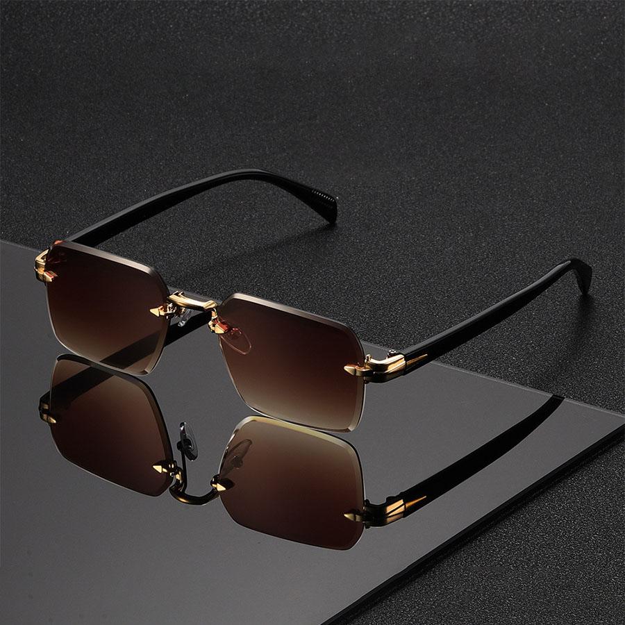 Occhiali da Sole alla Moda Unisex Classici Senza Montatura Occhiali alla Moda per Costume da Vacanza Adatti Miglior Regalo per Occasioni Festive