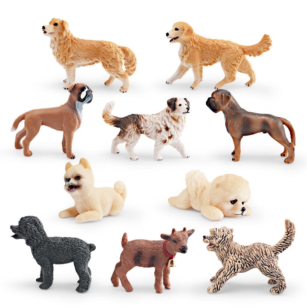 Golden Retriever Pvc Figure For Children Decorative Animal Miniature Gift