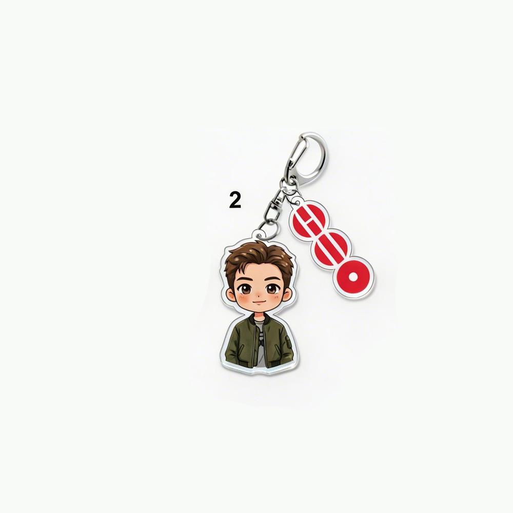 BTS Cartoon Keychain, Bangtan Boys Cartoon Figure Keyring, Kpop ARMY Fans Bag Pendant, Kpop Idol Collectible for ARMY