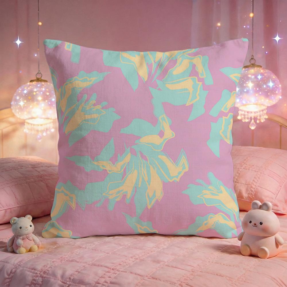 Dopamine Floral Explosion Cushion Cover Premium Comfort Reversible Pillow Cove Two in One Design for Any Room  Car Interior