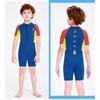 Kids 2.5mm Neoprene Wetsuit Boys Short Sleeve Full Body Warm Swimming Suit Snorkeling Diving