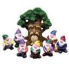 Miniature Dwarf Micro Landscape Resin Ornament With Fairy And Tree Design For Celebration
