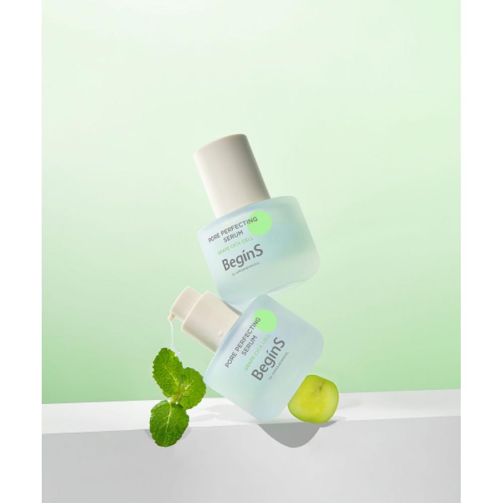Begins Porenperfektionierendes Serum 30ml Aqua Creme 5ml + Aqua Toner 15ml Gratis