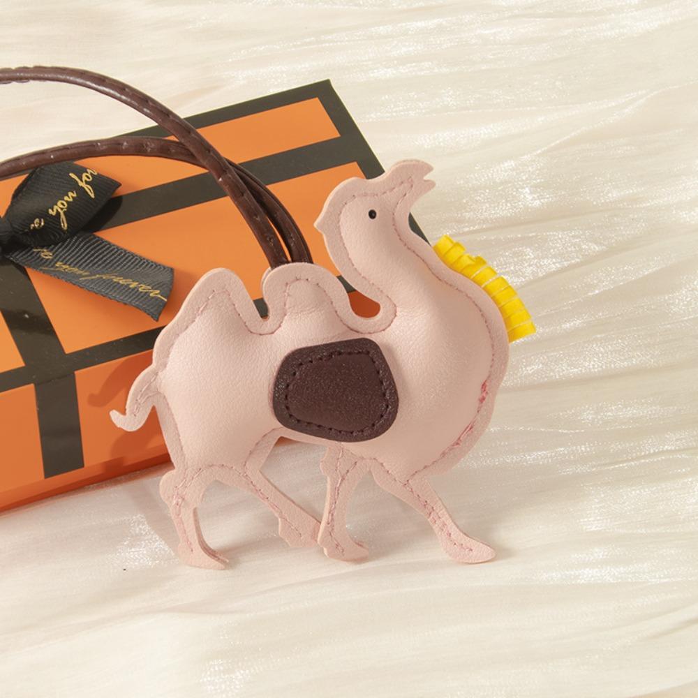 

Мультяшная вешалка из ПУ кожи, подвеска для сумки из ПУ кожи, милый брелок в виде верблюда, автомобильный аксессуар Style E