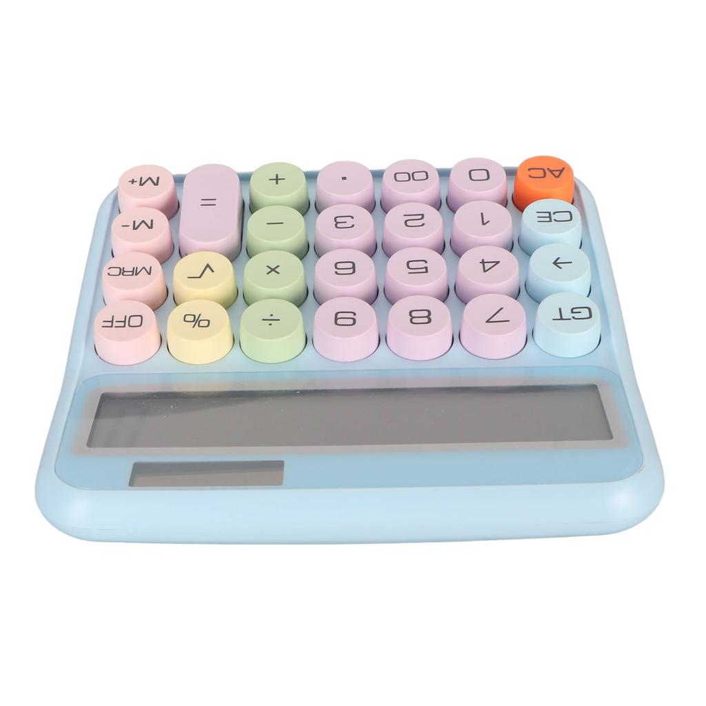 12 Digit Colorful Calculator Mechanical Keyboard Calculator Electronic Desktop Calculator for Home