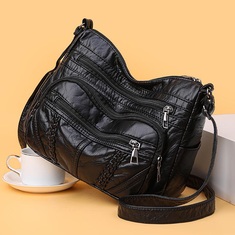Women's Soft Leather Bag Crossbody Bag Shoulder Bag Mother Bag