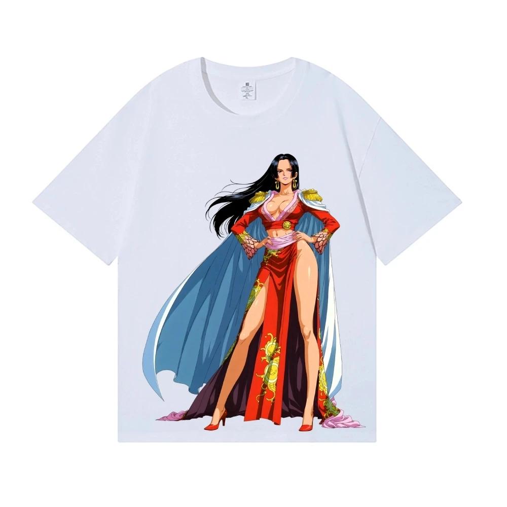 One Piece Boa Hancock Japanese Style Classic Tee High-quality Streetwear Men's Clothing Women's Clothing 2026 New Summer T Shirt