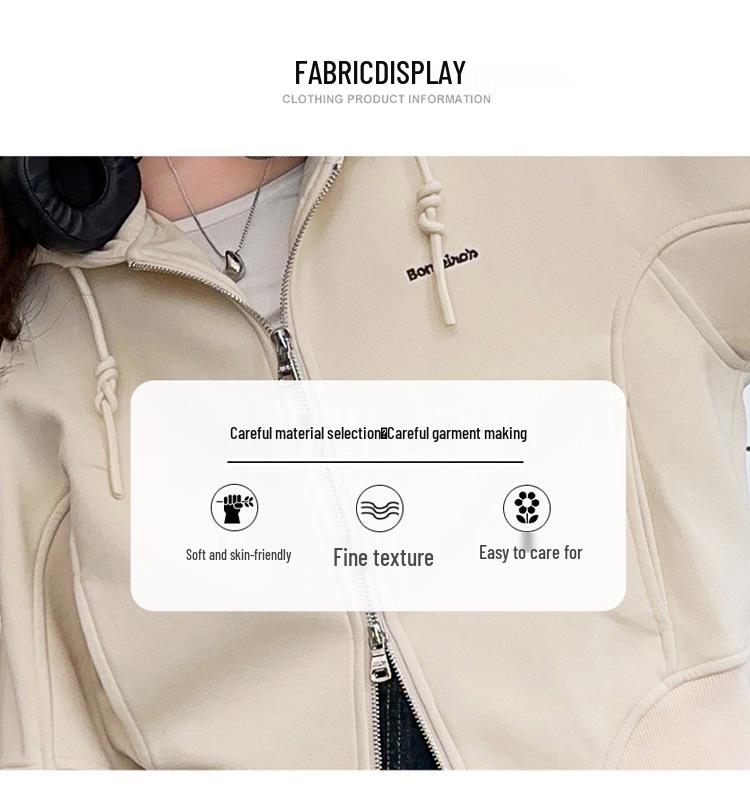 Spring 2025 Girls' Fashion Sweatshirt Jacket - Stylish Children's Top for Spring & Autumn