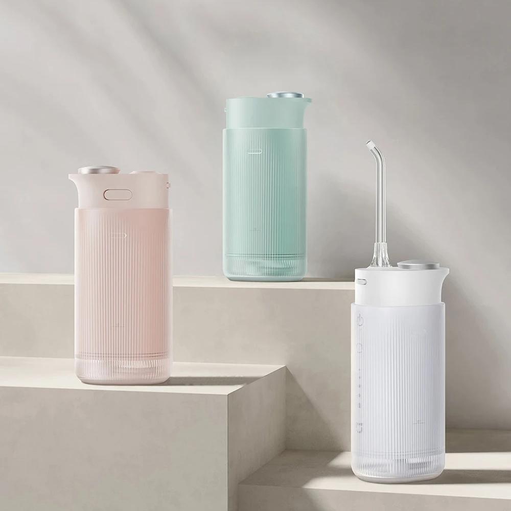 Přenosný ústní irigátor F400 Mini teleskopický dentální vodní paprsek Water Flosser Bělení zubů Čistič zubů MEO704