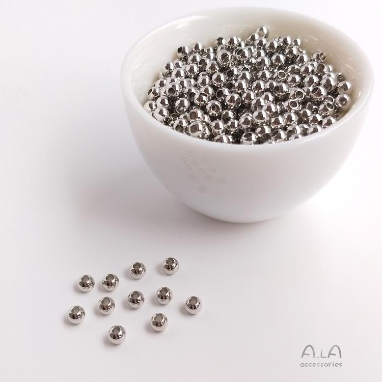Vergoldete & Silberne Abstandshalterperlen für DIY Schmuck - 18K & Weißgold Optionen