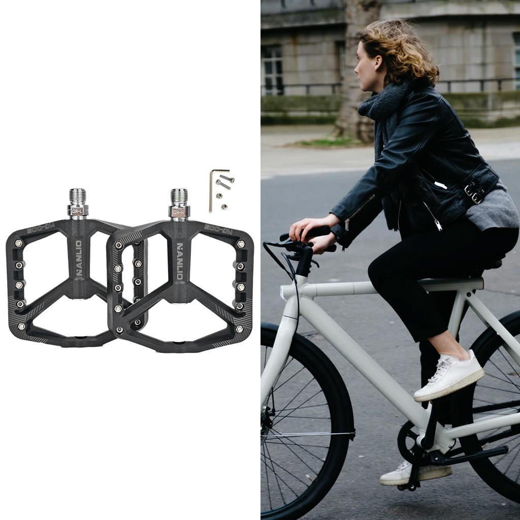 Bike Pedals Mountain Road Nylon Fiber Cycling Cycle Platform BMX Bikes