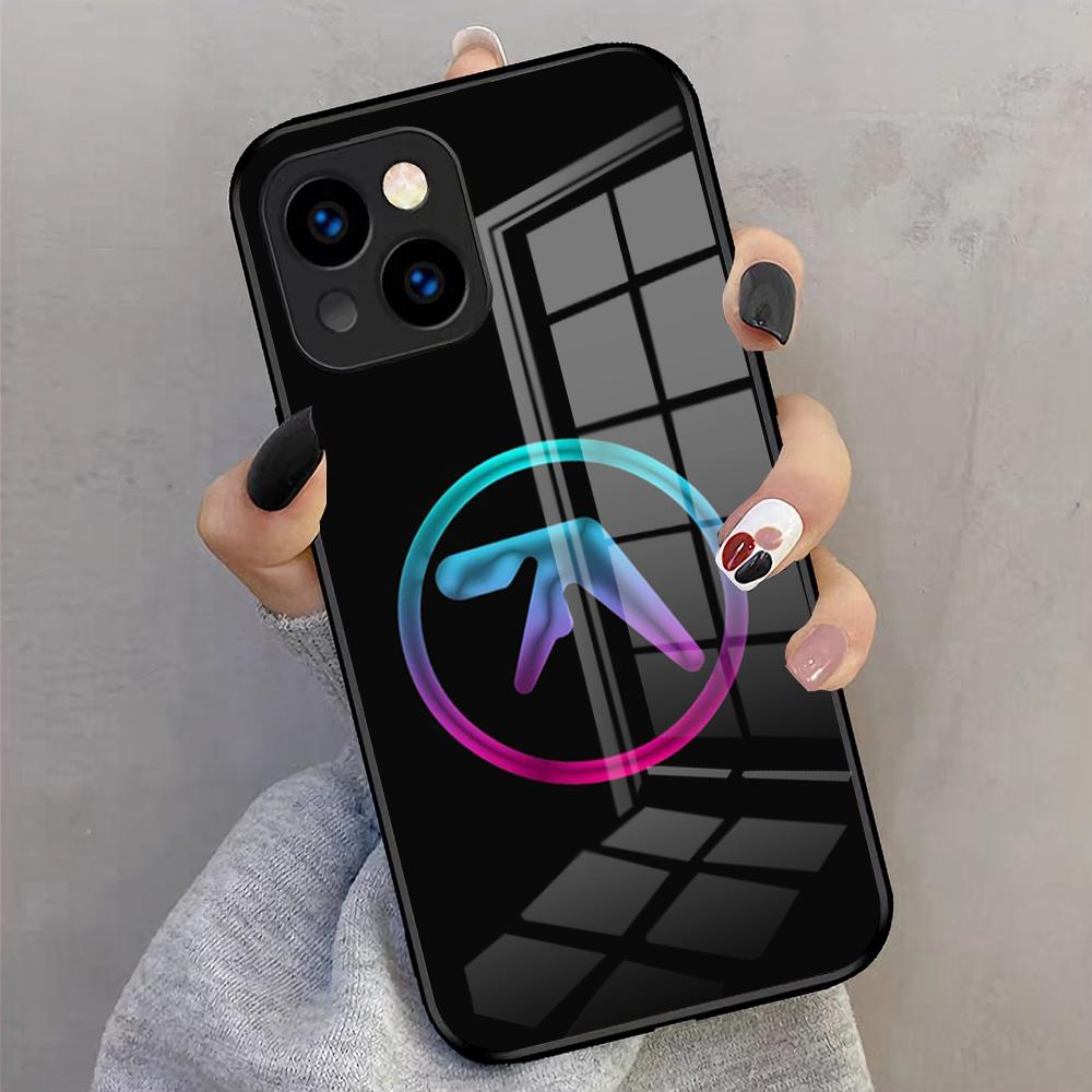 Aphex Twin-es Logo Phone Case For IPhone 17 Pro Max 16 15 14 Pro Max 13 11 X Xs Xr 8 7Plus Glass Cover