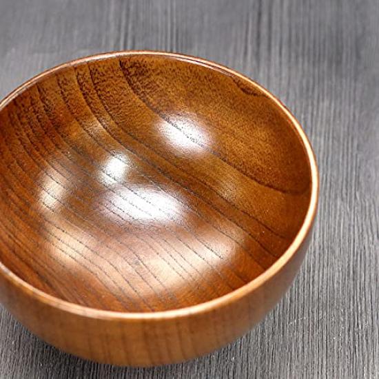 Wooden Soup Set of 5 minor Bowls, (with imperfections)