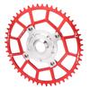 52T 104BCD Motor Bike Chainring Adapter Mid Drive Chainring Spider Chain Conversion Kit for Tongsheng Motor Red