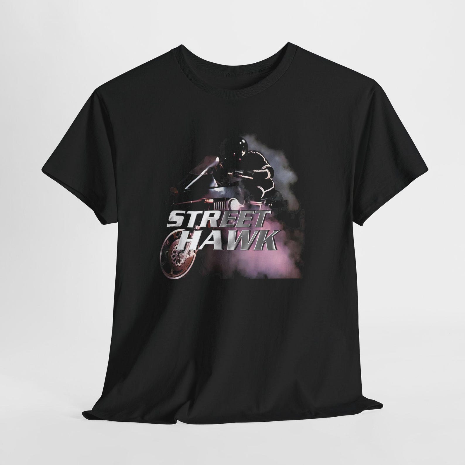 Street Hawk Movie TV Series Men s Black Tees T-Shirt Size S-5XL S