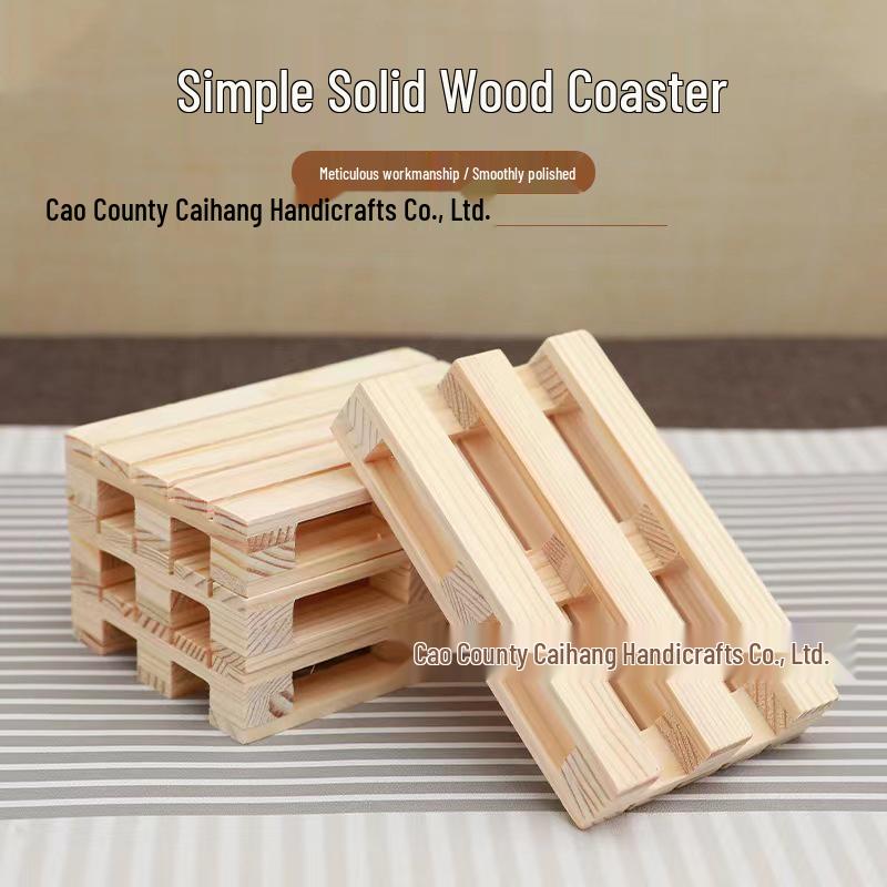 

Rectangular Solid Wood Heat Insulation Coaster for Coffee and Tea Cups 11.5x7.5x1.5 Natural Wood