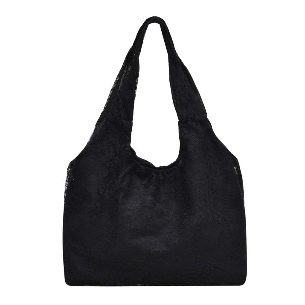 Handbag Flower Tote Bag Lightweight Floral Canvas Bag Fashion Lace Shoulder Bag  Outdoor