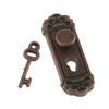 1:12 Scale Miniature Door Lock and Key Set 2 in 1 Pack Door Knocker Lock Set Vintage Dollhouses Decoration Accessories