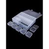 1 Set Of 30pcs Transparent Plastic Storage Box Mini Small Grid With Lid Square Jewelry Pearls And Miscellaneous Items Separated
