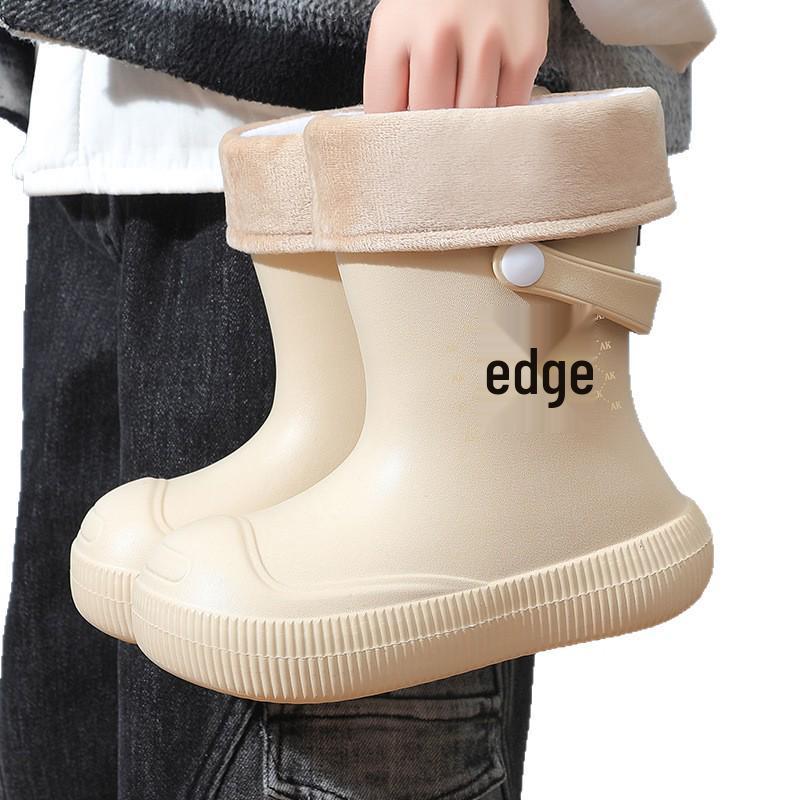 Kinder-Gummistiefel, rutschfest, wasserdicht, mit Samtfutter - Kurze Gummistiefel für Jungen und Mädchen