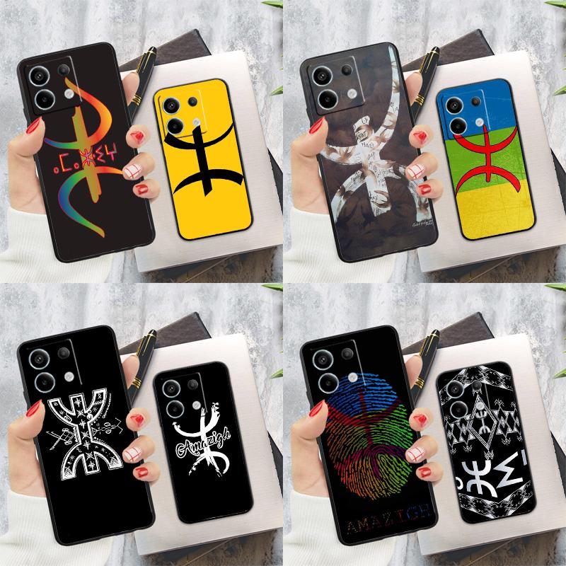 Amazigh Berber Symbol Case For Xiaomi Redmi Note 14 12 11 9 10 13 Pro 9S 10S 11S 12S Redmi 13C 10C 12C 14C Cover