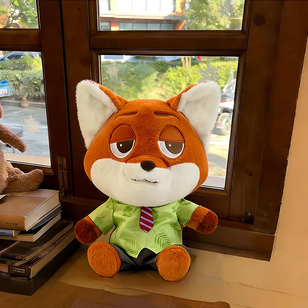 Cute Zootopia Judy And Nick Plush Toys Cartoon Dolls For Kids Birthday Holiday Gifts 30cm