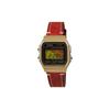 CASIO Customized watch modified series golden resin case classic retro small square watch F-91WM-9A F-91WM-9A(Watch5-GaiZhuang-ChiHeYaoYe)