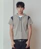 Lace-Up Hood Tee_[Khaki]