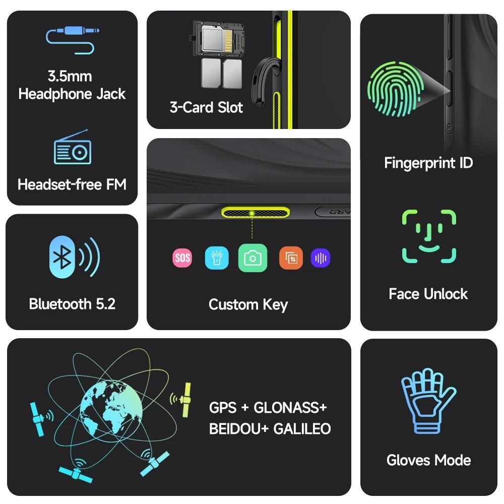 Ulefone Armor X31 4G Robustes Telefon 6,56” Android 15 Smartphone Bis zu 12 GB RAM 128 GB ROM 48 MP NFC Nachtkamera IR-Blaster Global