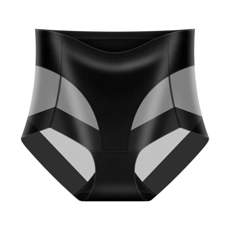 Women's High-Waist Tummy Control Butt Lift Ice Silk Briefs 3-Pack