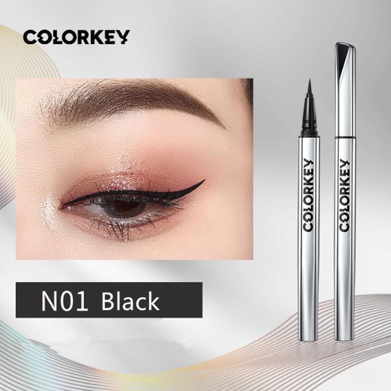 Colorkey Черный Жидкий Карандаш-Лайнер для Глаз Водостойкий 24 Часа Стойкий Макияж  Дикие Глаза  Гладкий Карандаш-Лайнер для Глаз