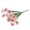 5pcs Artificial Flowers Fake Flowers Simulated Bouquet Plants For Home Vase Decor Grden Decoration Non Fading Simulation Plastic