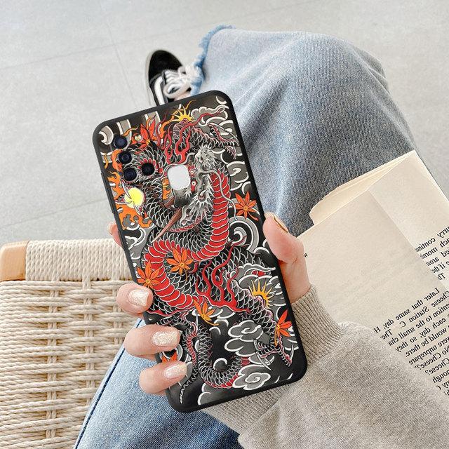 

Модный чехол для телефона с китайским тигром и драконом для Samsung Galaxy A50 A20e A70 A54 A34 A40 A10s A10 A02 A01 A02s A03 Core A04, чехол Samsung A90 5G