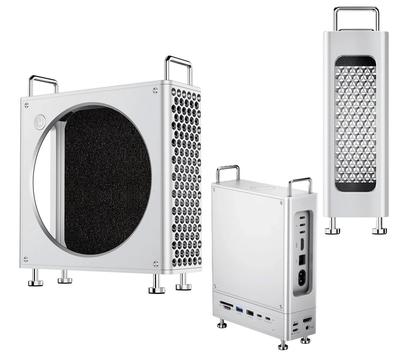 Ulanzi QT01 Aluminum Alloy Case for Mac Vertical Computer Case with Protective and Dustproof Storage Aluminum Mini and Portable for Mac Mini Pro Mini,