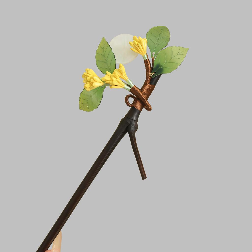 Handmade Bamboo & Wood Hairpins: Elegant Chinese-Style Updo Accessories for Women