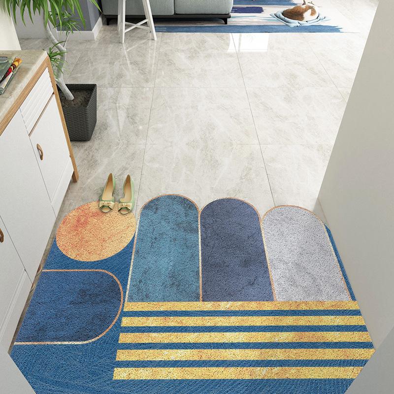 Dirt Resistant Non Slip Door Mat Cuttable Carpet for Kitchen Bathroom Hallway Home Entrance Can Be Cut to Size 50x80cm